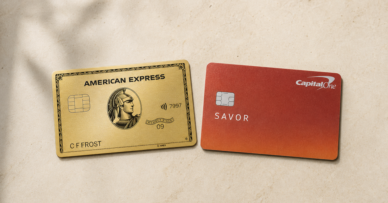 Amex Gold vs Capital One Savor: Which Dining Card Is Worth It